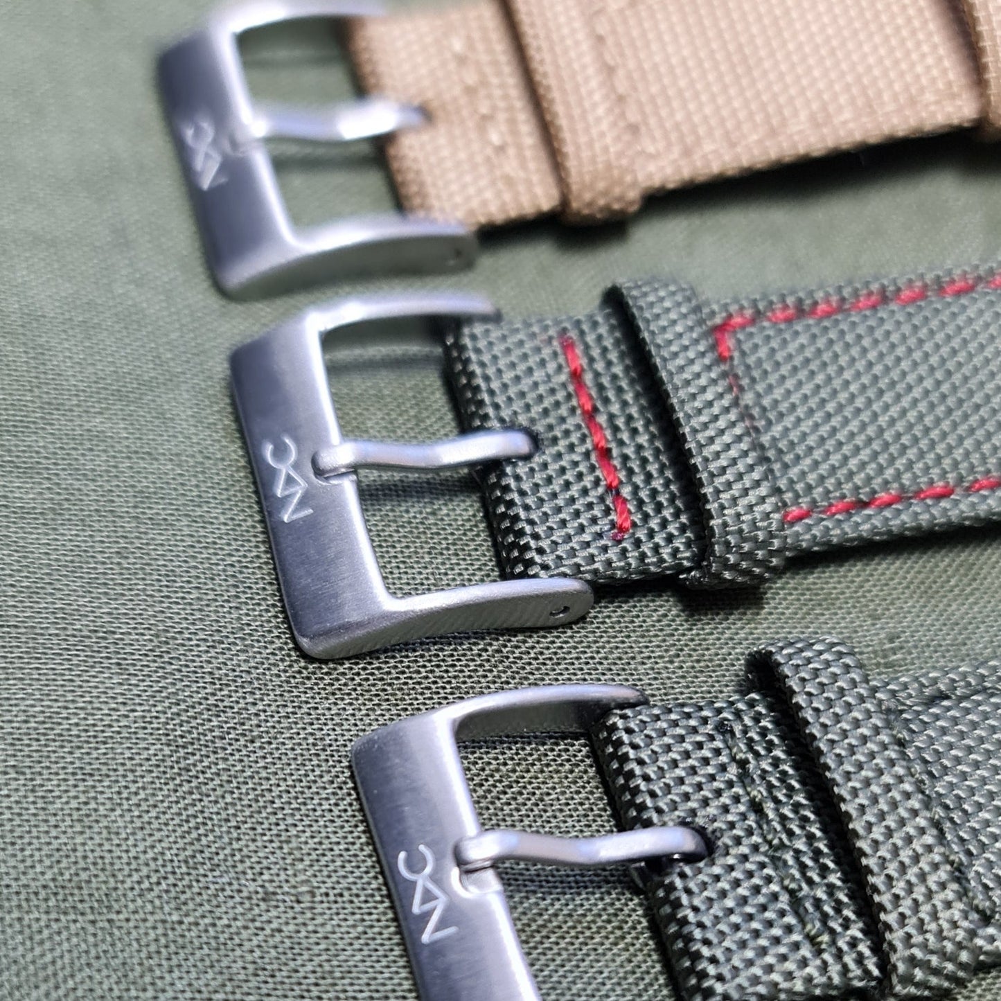 NDC 2 piece water resistant Cordura leather lined straps with quick release spring bars - NDC Straps