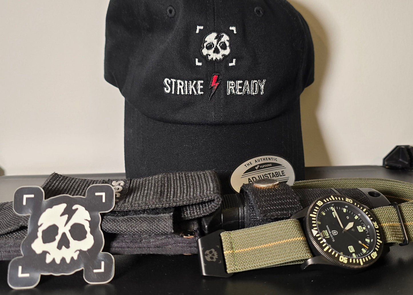 NDC® X Strike Ready co® Ltd Edition watch strap - Skull n Bolt hook - NDC Straps