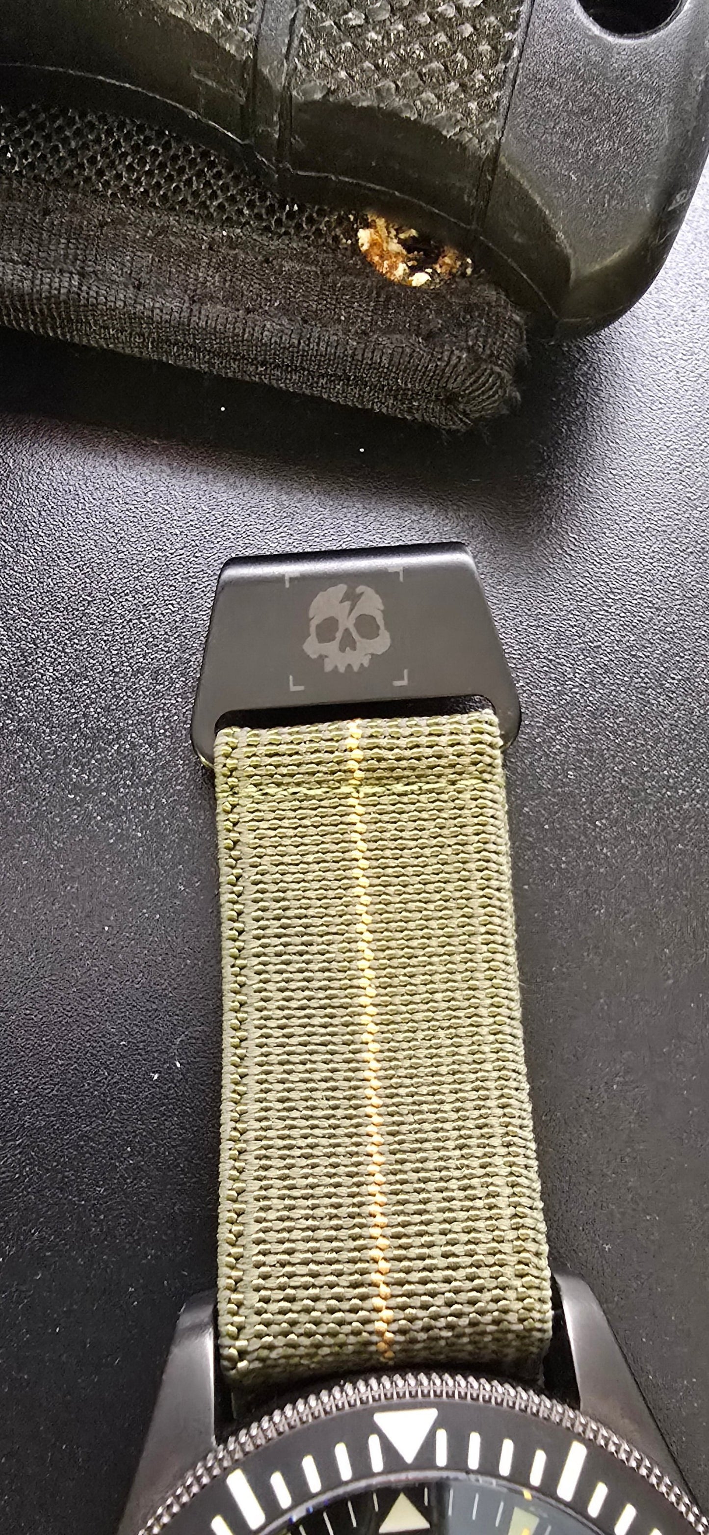 NDC® X Strike Ready co® Ltd Edition watch strap - Skull n Bolt hook - NDC Straps