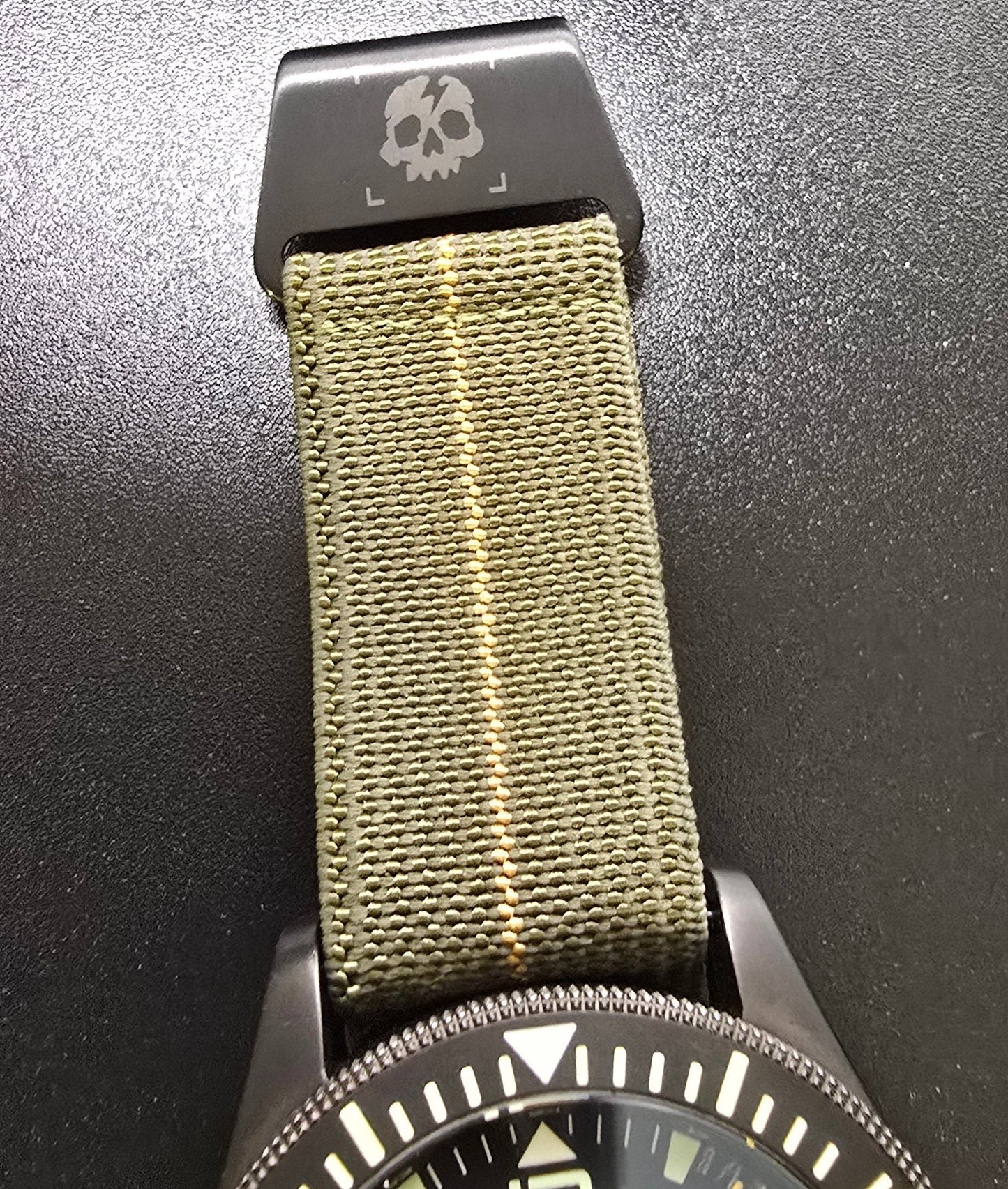 NDC® X Strike Ready co® Ltd Edition watch strap - Skull n Bolt hook - NDC Straps