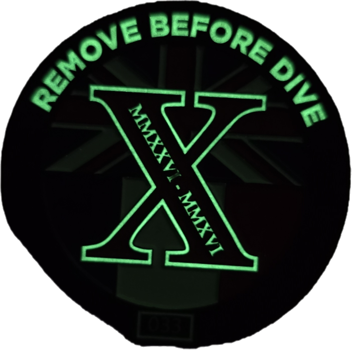 NDC challenge coin featuring glow-in-the-dark - Individually Numbered Limited Edition of 50 - NDC Straps