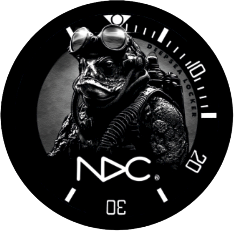 NDC Combat Diver stickers - pack of 5 - NDC Straps