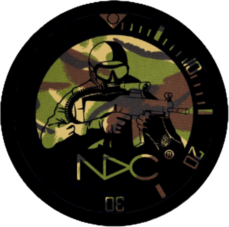 NDC Combat Diver stickers - pack of 5 - NDC Straps