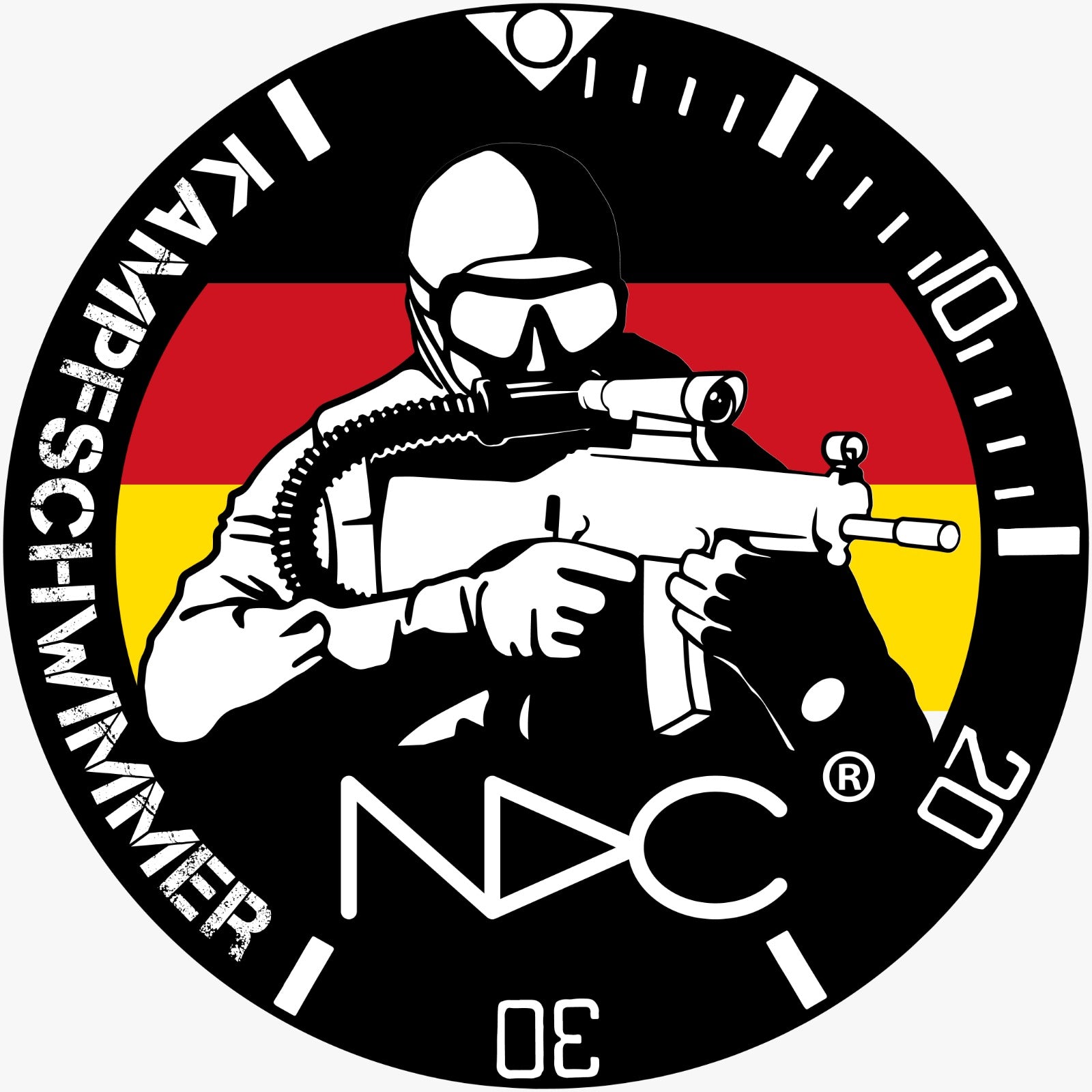 NDC Combat Diver stickers - NDC Straps