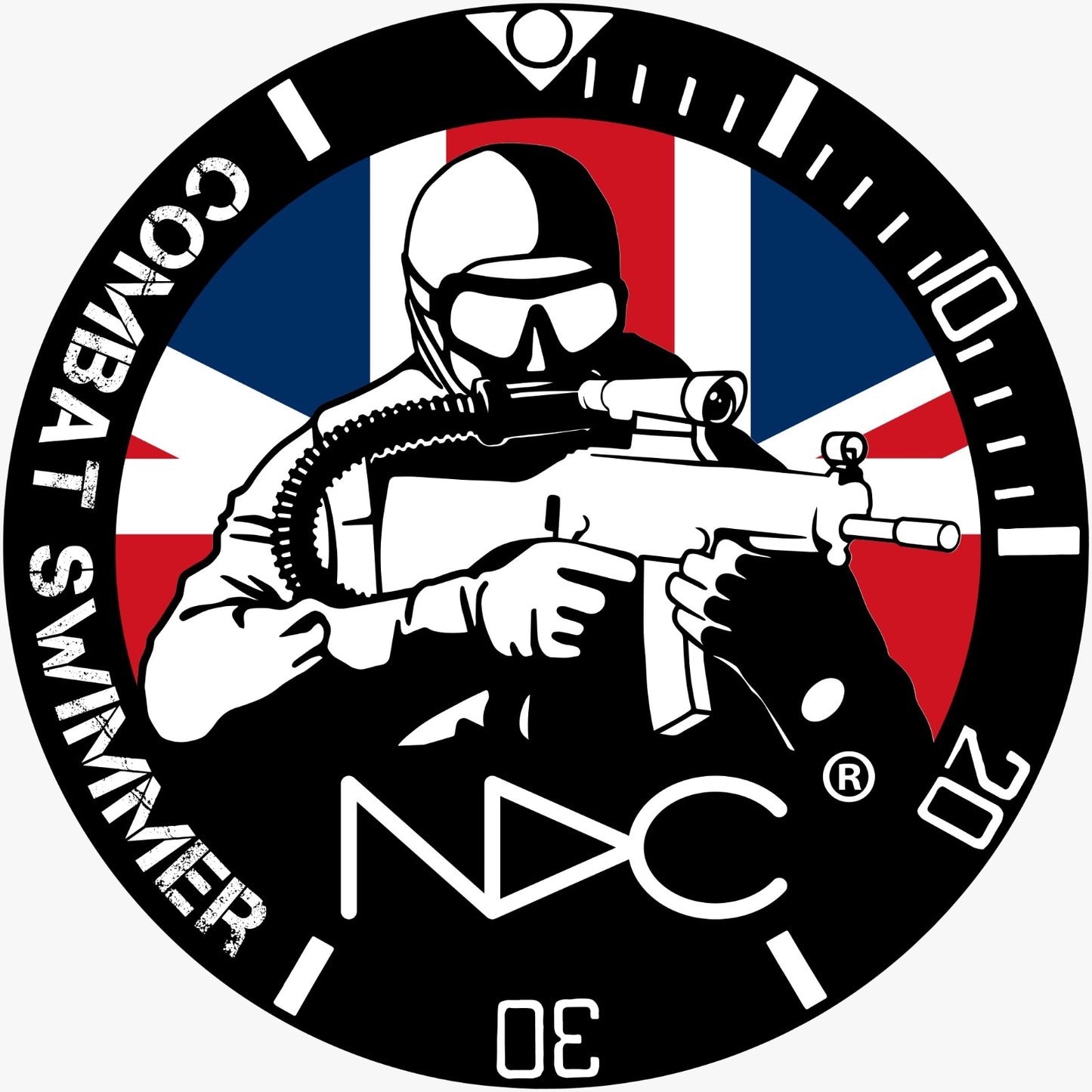 NDC Combat Diver stickers - NDC Straps