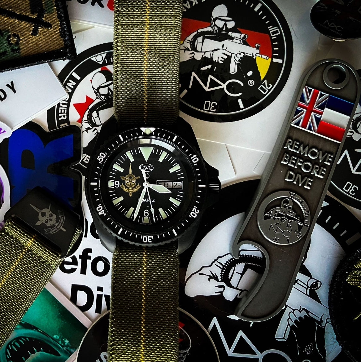 NDC® X Sketchy Boyz Watch Club™ strap with pin and stickers - NDC Straps