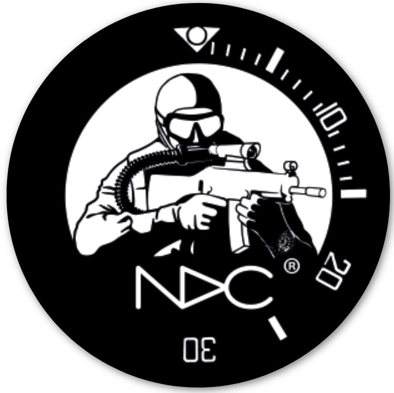 NDC Combat Diver stickers - pack of 5 - NDC Straps