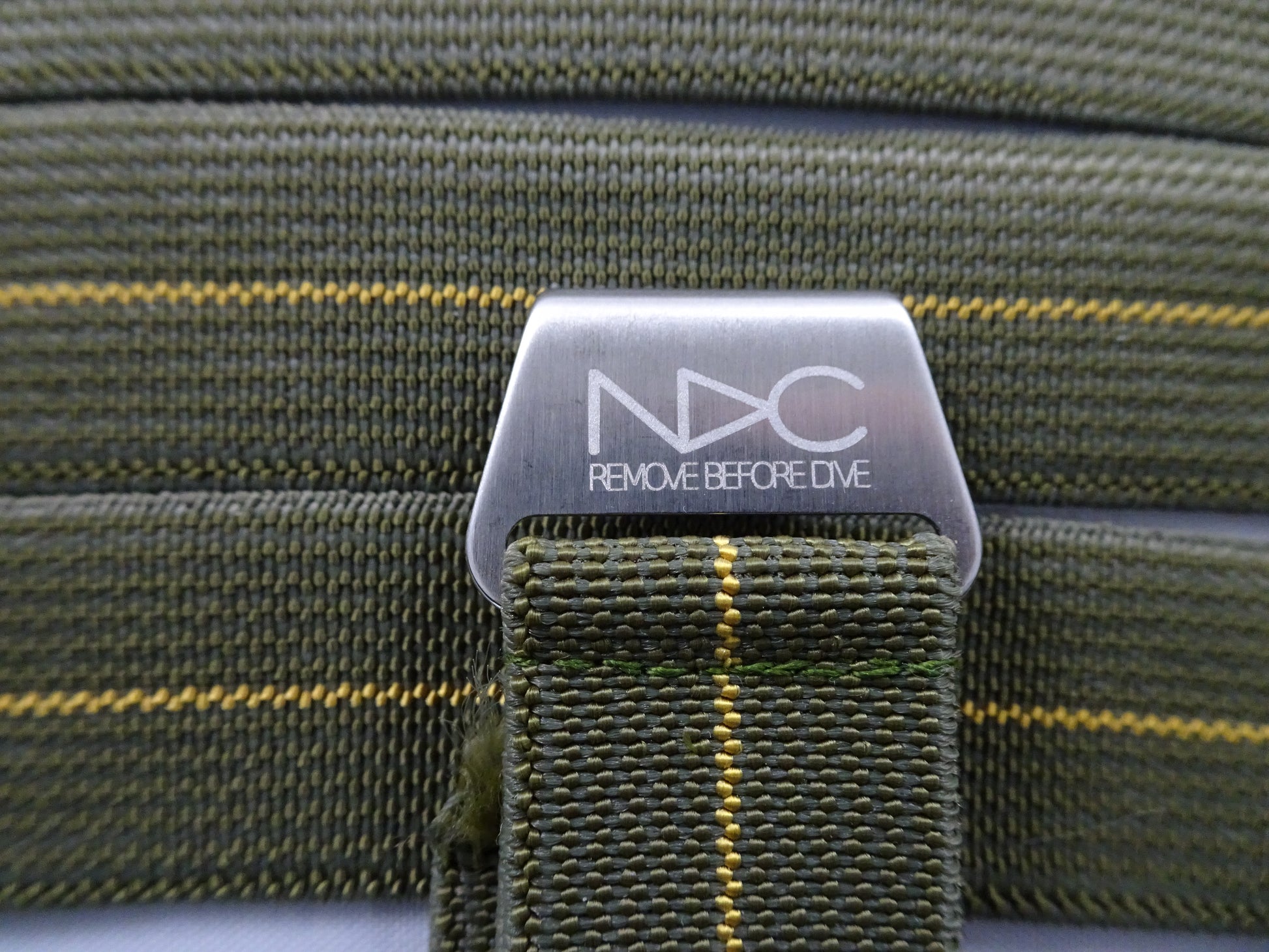 Original NDC strap - Green with Yellow Stripe - NDC Straps