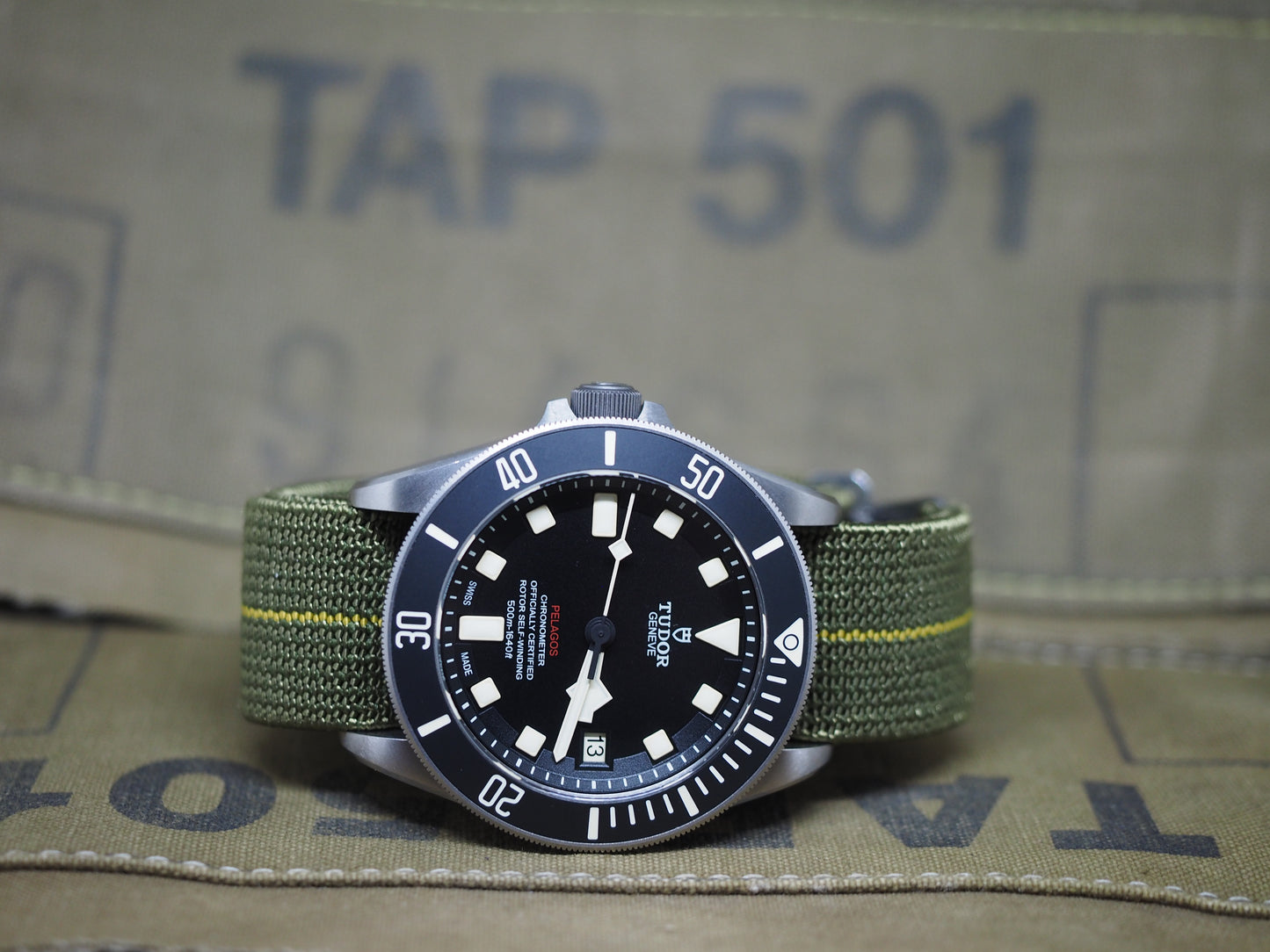 Original NDC strap - Green with Yellow Stripe - NDC Straps