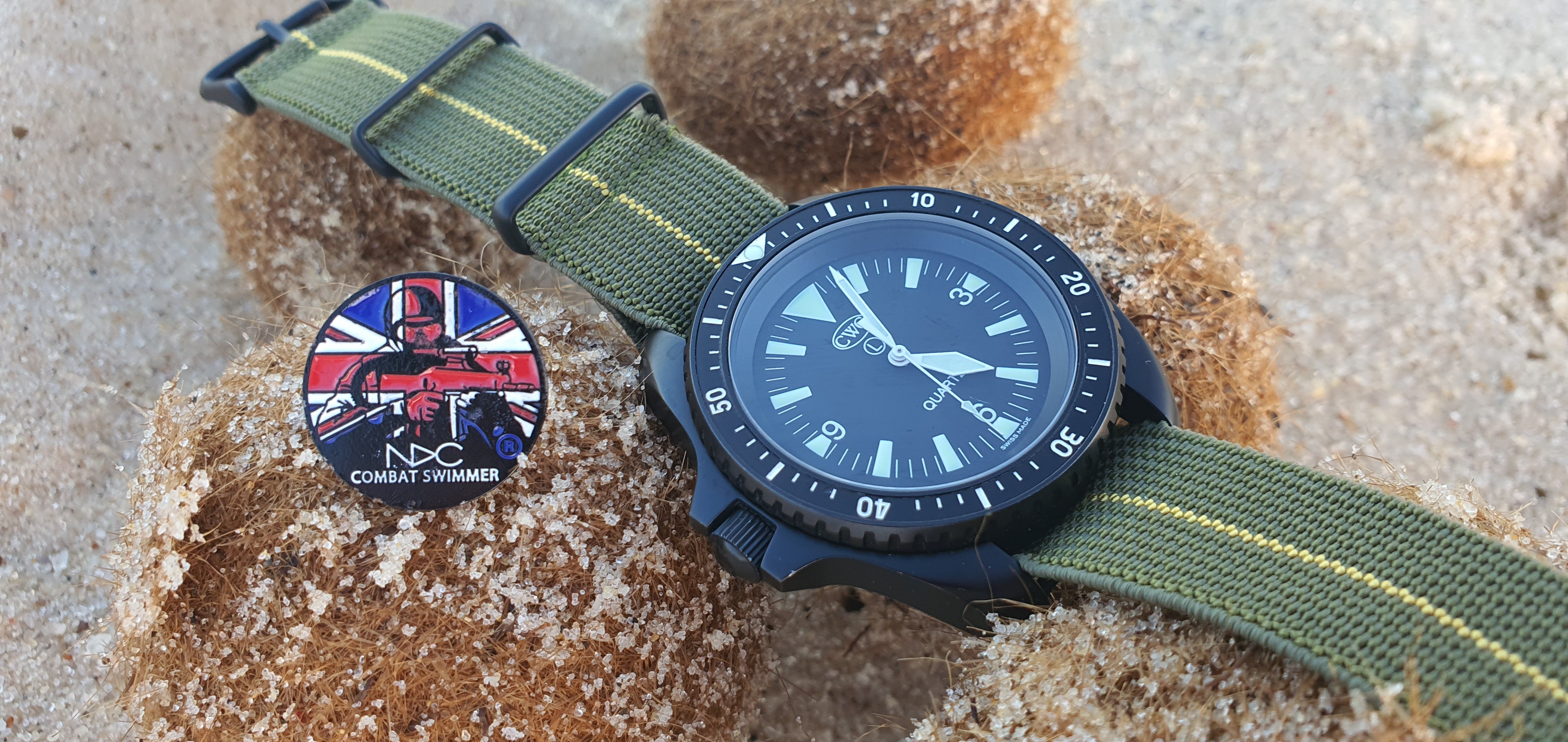 Black And Orange Watch Strap | 2 Piece NATO Watch Bands