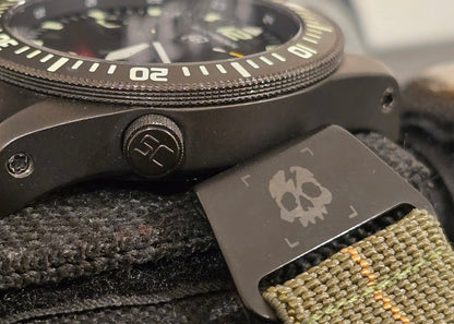 NDC® X Strike Ready co® Ltd Edition watch strap - Skull n Bolt hook