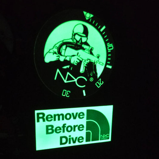 NDC Combat Diver stickers - pack of 3 - NDC Straps