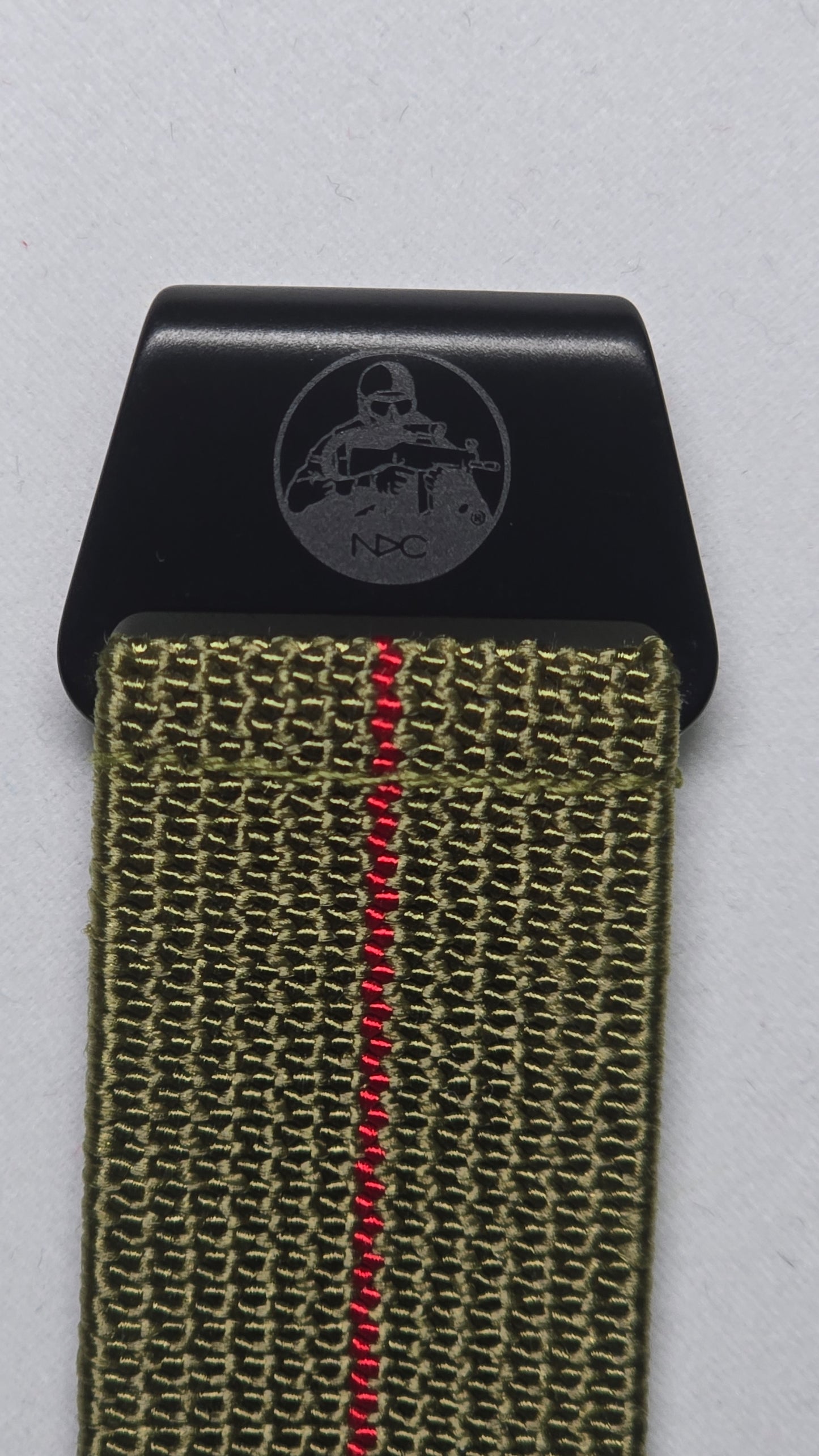 Original NDC strap - Khaki with Red Stripe