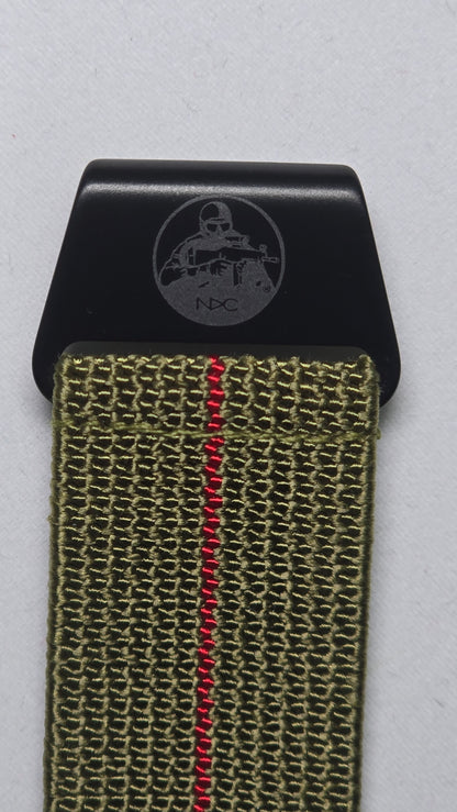 Original NDC strap - Khaki with Red Stripe