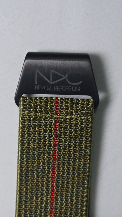 Original NDC strap - Khaki with Red Stripe