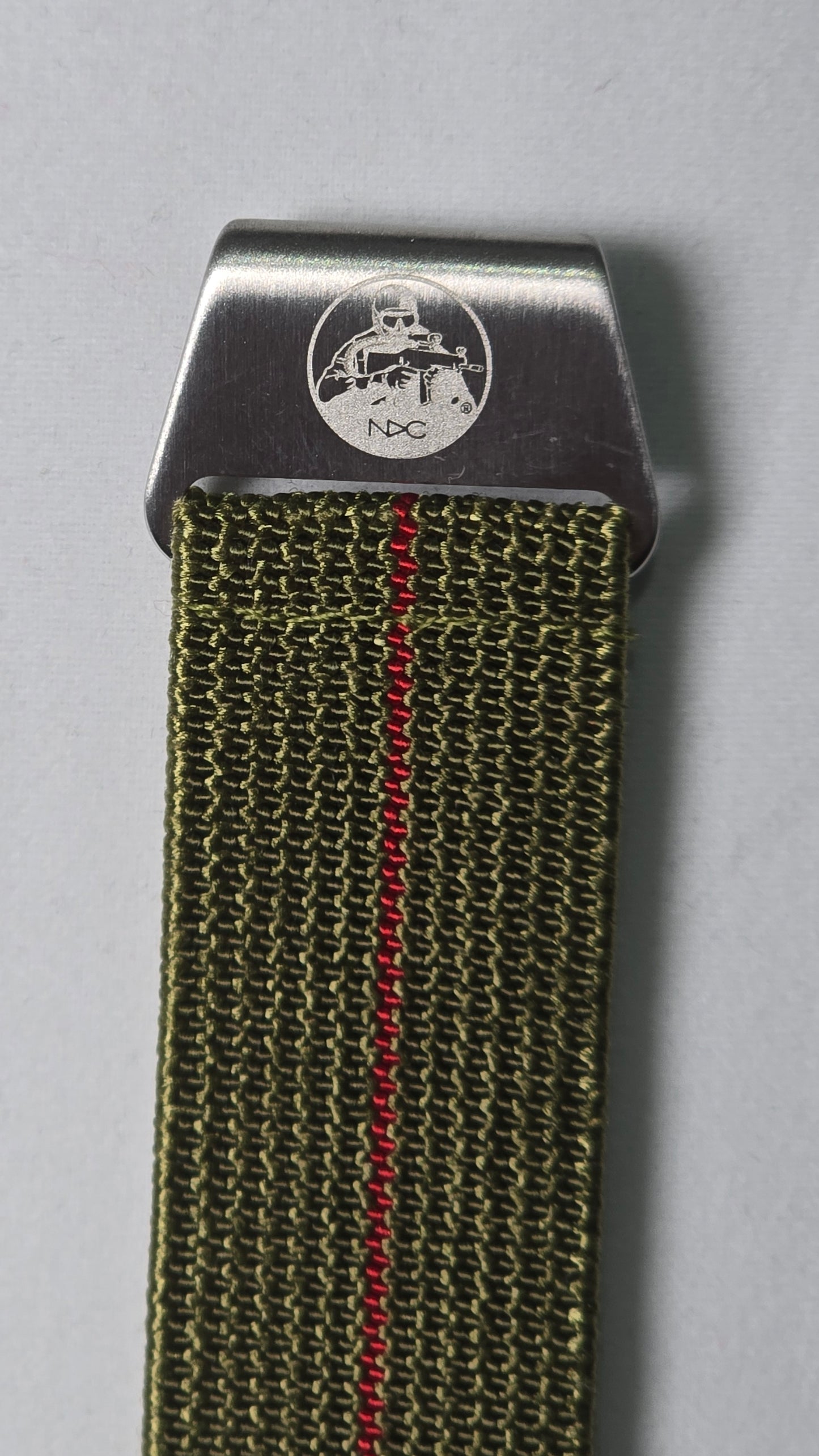 Original NDC strap - Khaki with Red Stripe