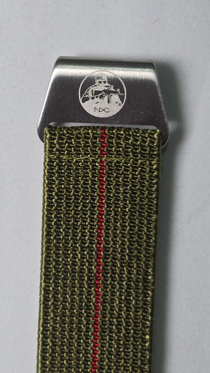 Original NDC strap - Khaki with Red Stripe