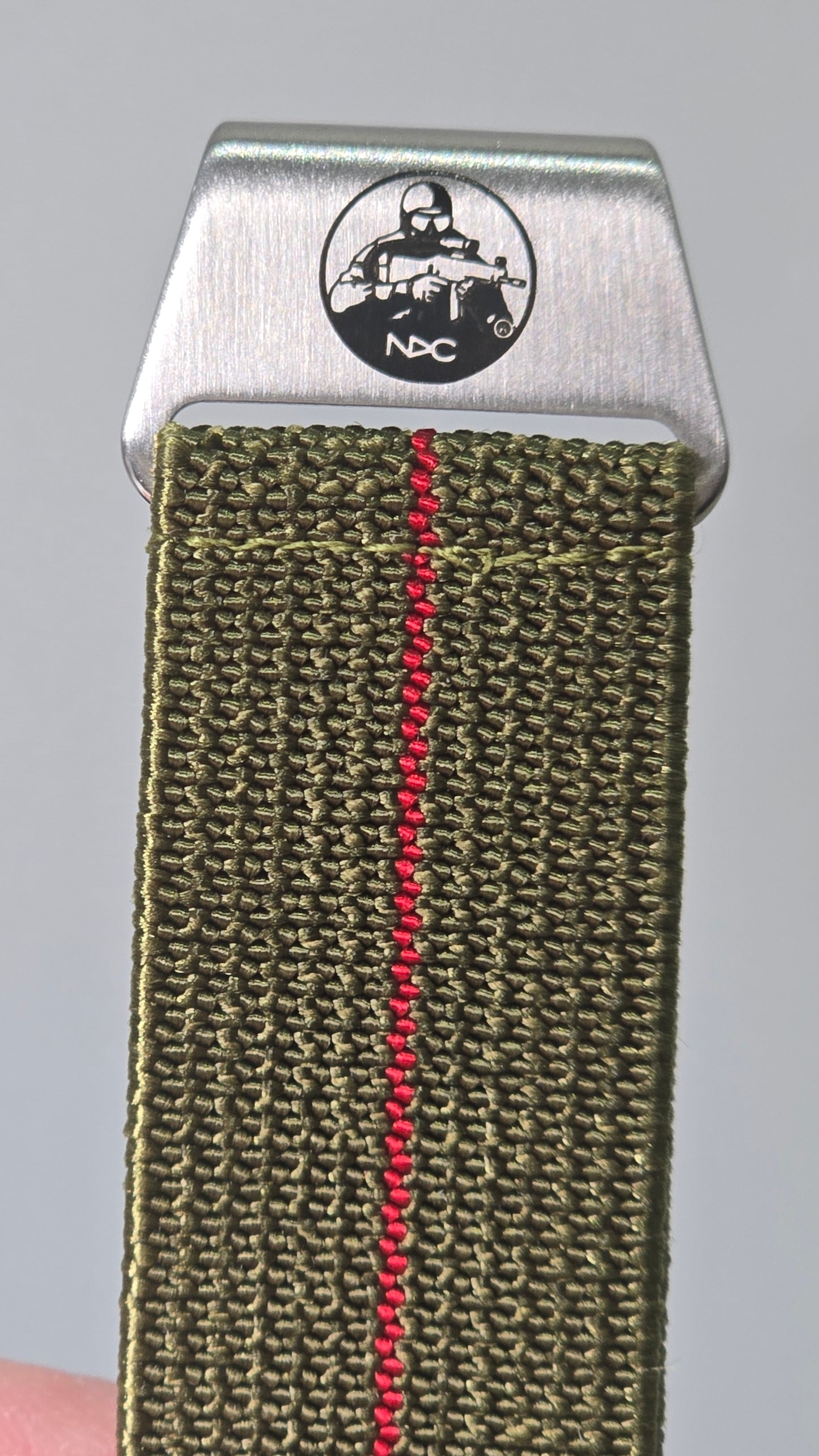 Original NDC strap - Khaki with Red Stripe