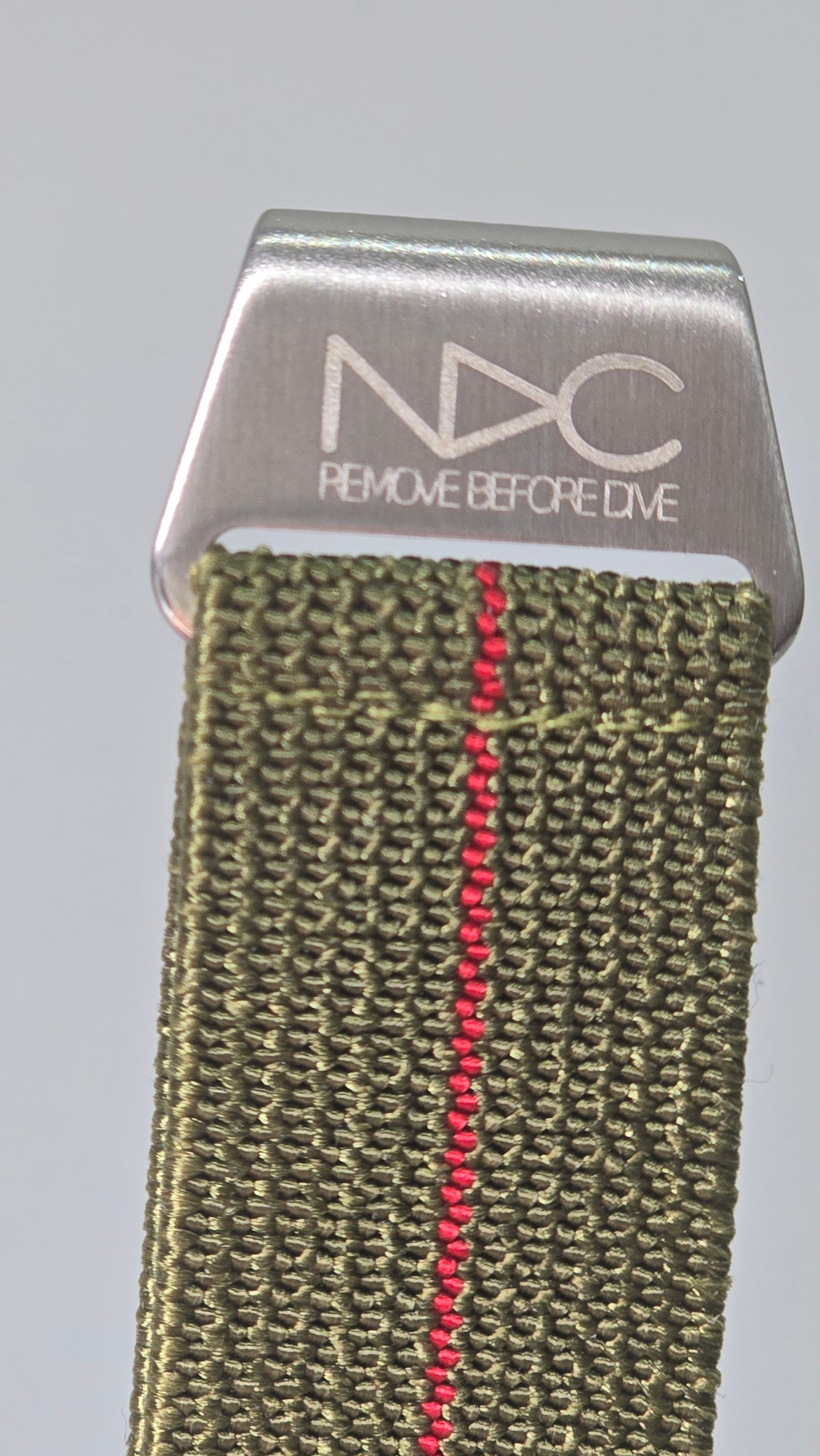 Original NDC strap - Khaki with Red Stripe