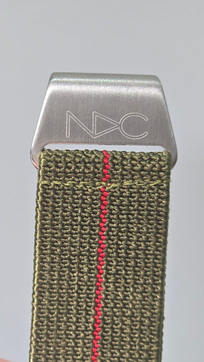 Original NDC strap - Khaki with Red Stripe