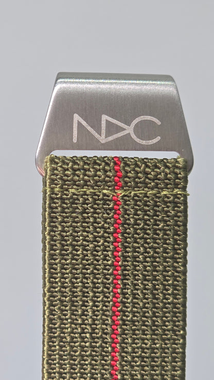 Original NDC strap - Khaki with Red Stripe