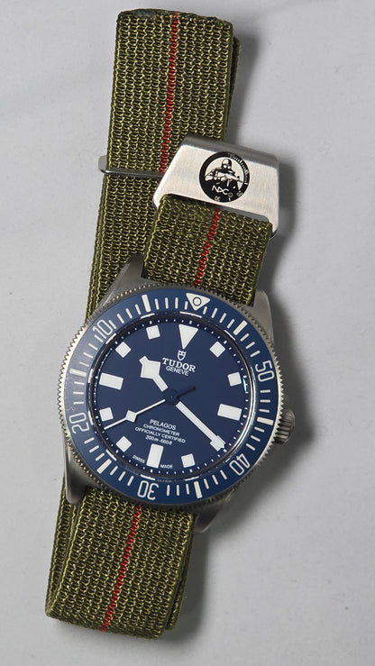 Original NDC strap - Khaki with Red Stripe - NDC Straps