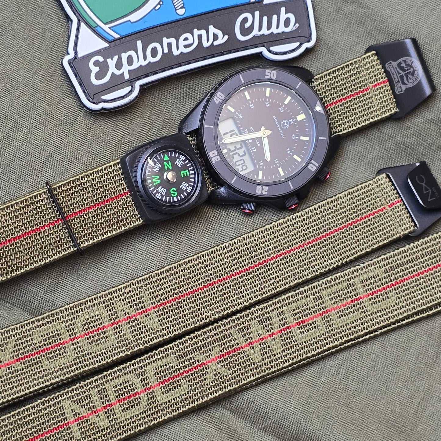 NDC® X Wild Geese Explorers Club red stripe edition - NDC Straps