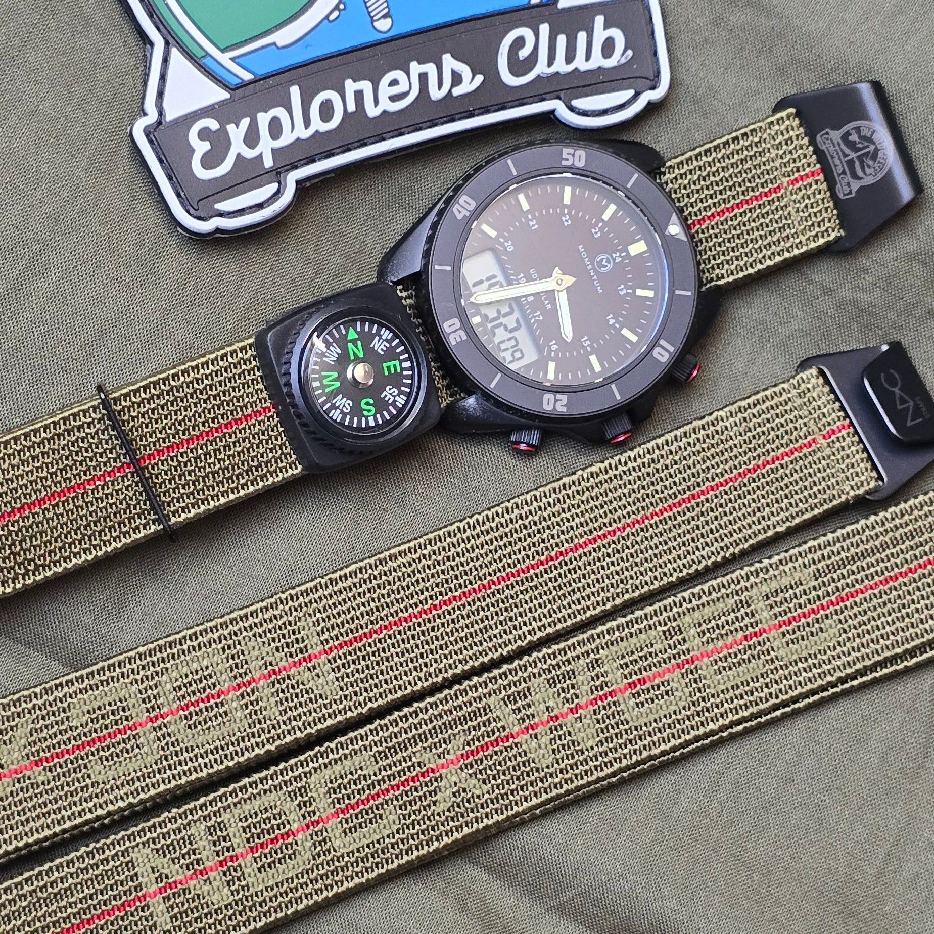 NDC® X Wild Geese Explorers Club red stripe edition - NDC Straps