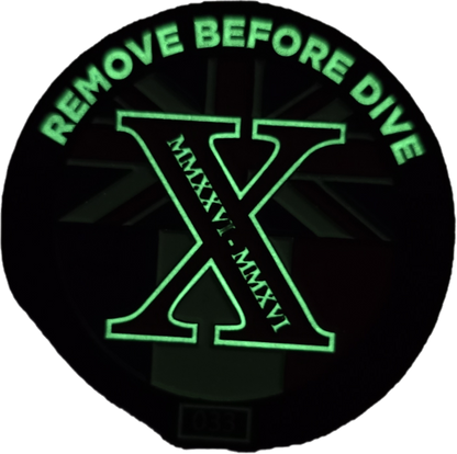 NDC challenge coin featuring glow-in-the-dark - Individually Numbered Limited Edition of 50 - NDC Straps