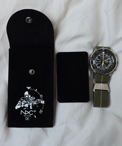 NDC Black velvet watch pouch