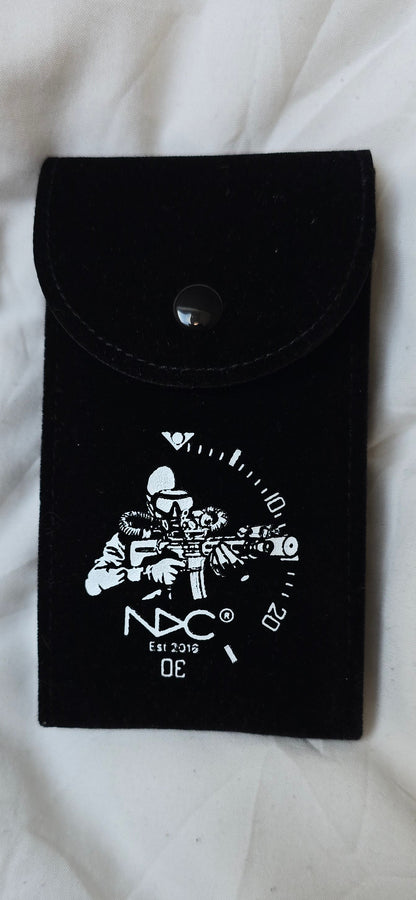 NDC Black velvet watch pouch