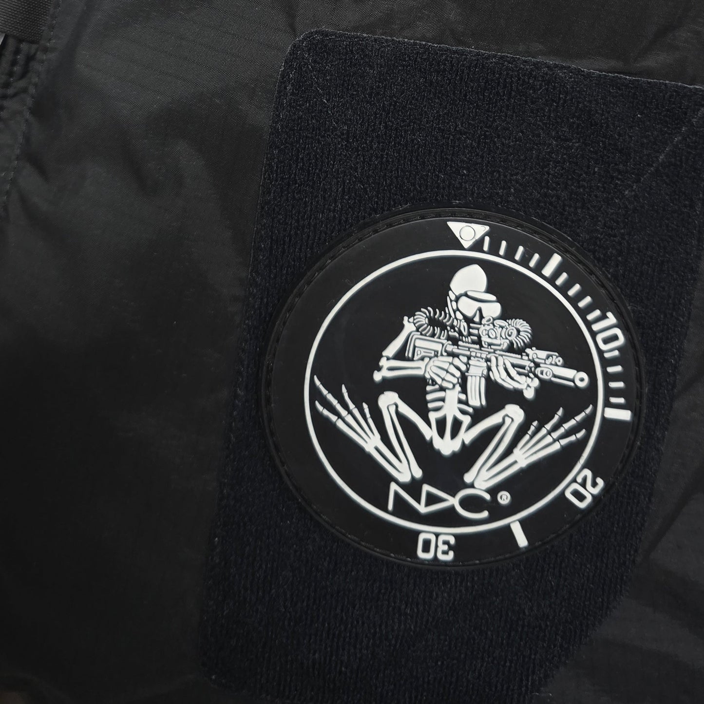 NDC PVC velcro patch with glow in the dark