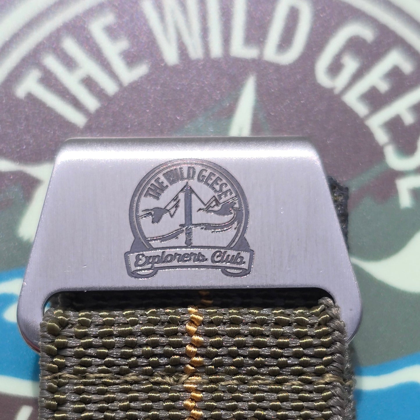 NDC® X Wild Geese Explorers Club red/yellow stripe steel hook