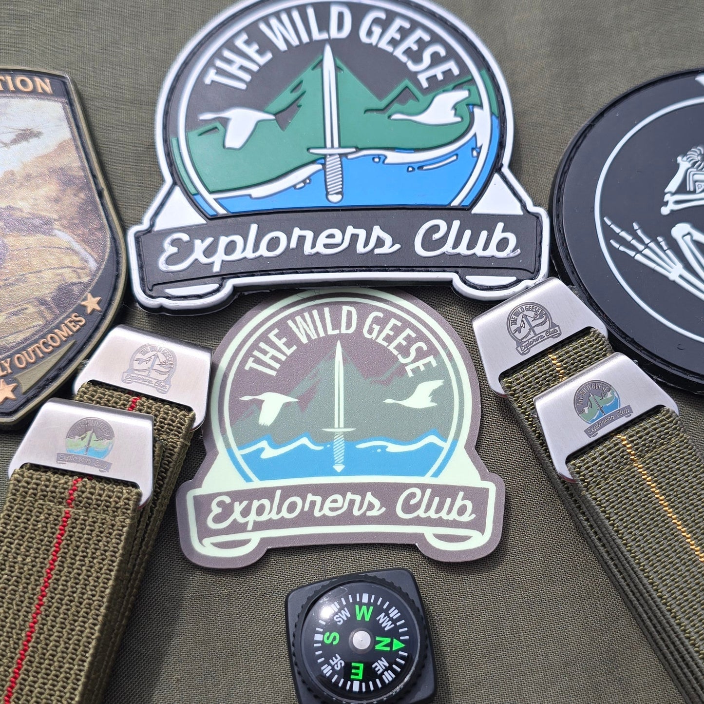 NDC® X Wild Geese Explorers Club red/yellow stripe steel hook