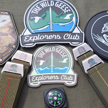 NDC® X Wild Geese Explorers Club red/yellow stripe steel hook