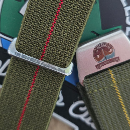 NDC® X Wild Geese Explorers Club red/yellow stripe steel hook
