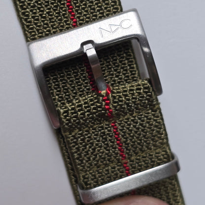 NDC double pass strap stainless steel hardware Red stripe/Yellow stripe - NDC Straps