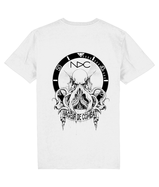 NDCstraps Kraken Tee – Dive Into the Abyss WHITE