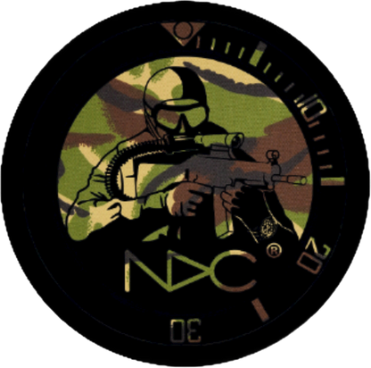 NDC Combat Diver stickers - pack of 5 - NDC Straps