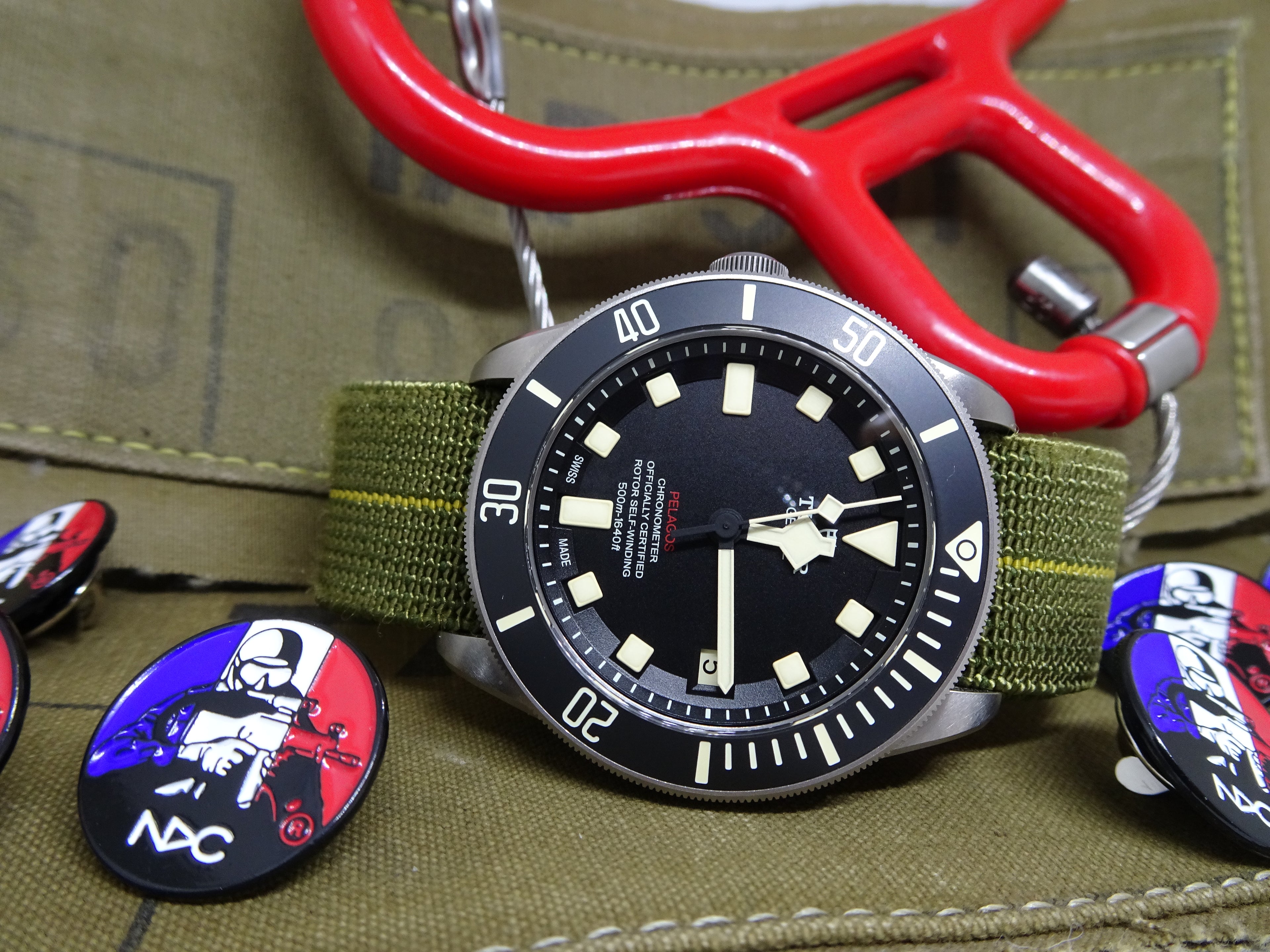 NDC® Straps The real Marine Nationale Parachute elastic watch straps – NDC  Straps