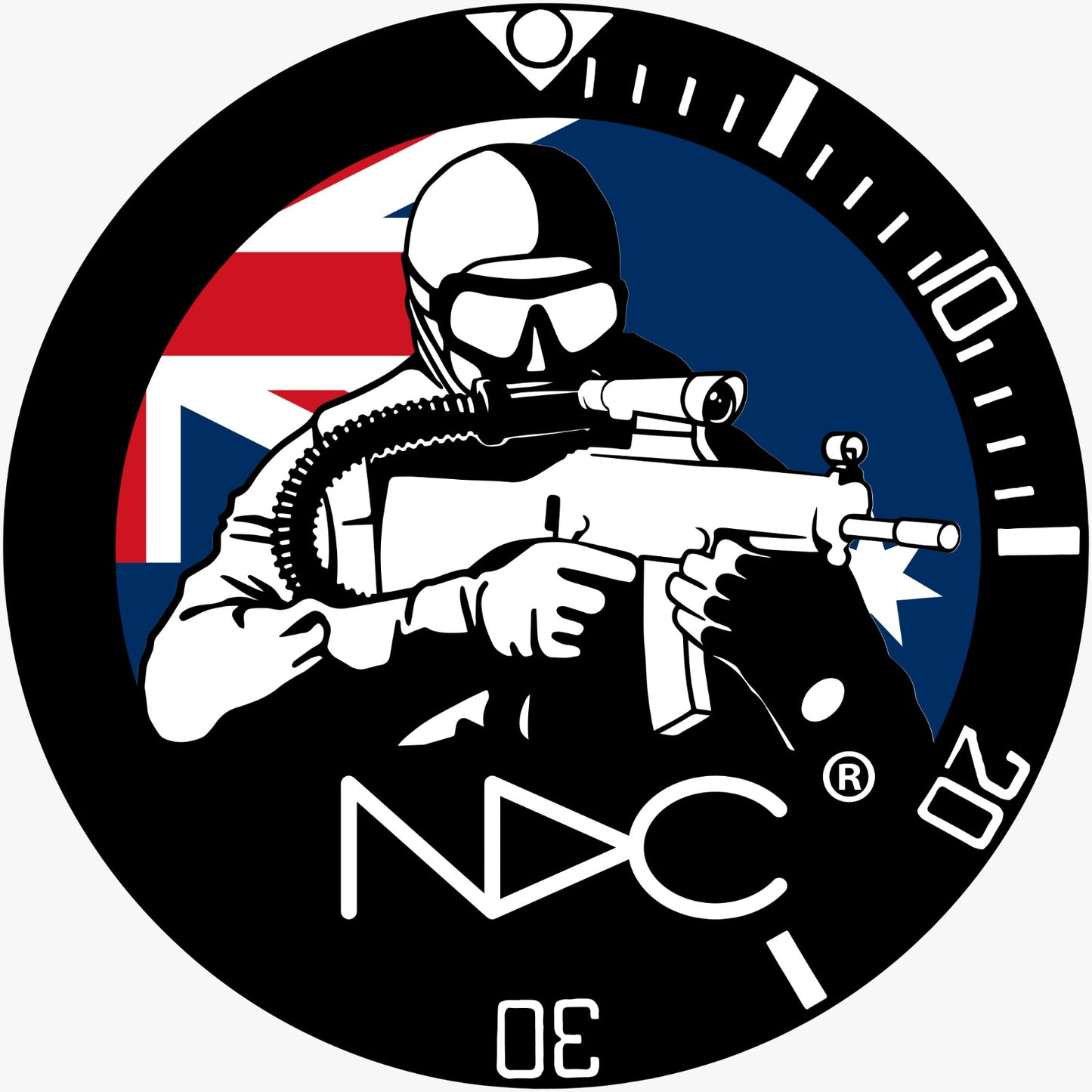 NDC Combat Diver stickers - NDC Straps