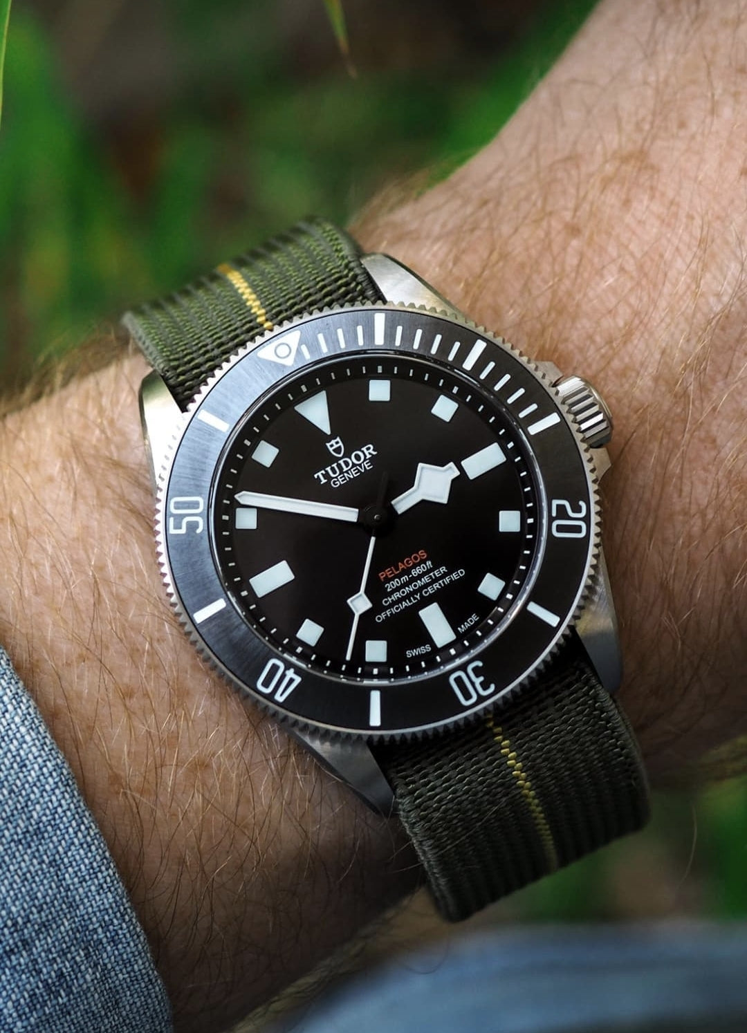 Original NDC strap Green with Yellow Stripe NDC Straps