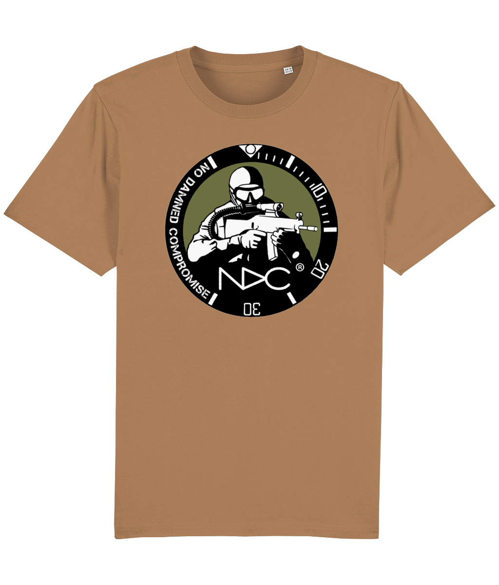 NDC Khaki 'No Damned Compromise' Teeshirt - NDC Straps