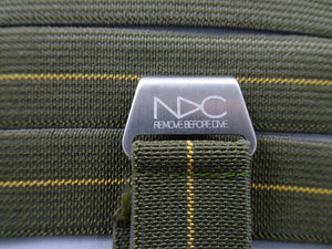 Original NDC strap - Green with Yellow Stripe