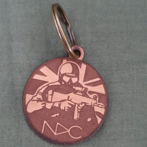 NDC leather key fob